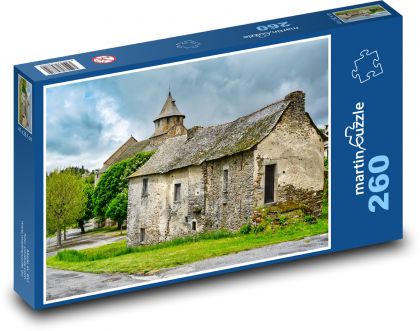 Stare domy - Puzzle 260 elementów, rozmiar 41x28,7 cm