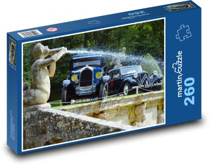Samochody - Weterani - Puzzle 260 elementów, rozmiar 41x28,7 cm