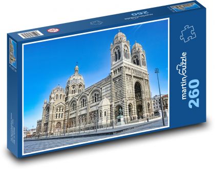 Cathedral - France - Marseille - Puzzle 260 pieces, size 41x28.7 cm 