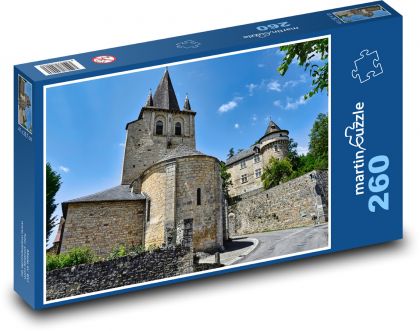 Mittelalterliche Festung - Kirche - Puzzle - 260 Teile