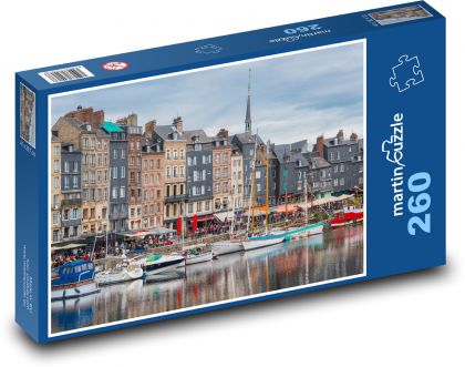 Francja - Honfleur - Puzzle 260 elementów, rozmiar 41x28,7 cm