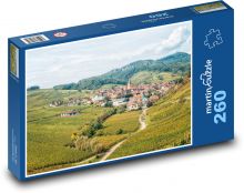 Francie - vinařská vesnice Puzzle 260 - 41x28,7 cm