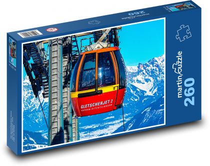Hory - kabinová lanovka - puzzle 260 dílků