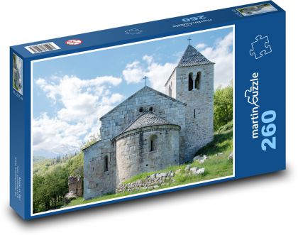 Kaplnka - kostol - Puzzle 260 dielikov, rozmer 41x28,7 cm