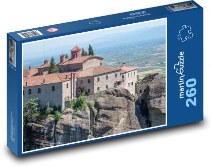 Klasztor - Grecja - Puzzle 260 elementów, rozmiar 41x28,7 cm