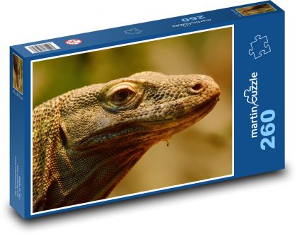 Varan - jaszczurka - Puzzle 260 elementów, rozmiar 41x28,7 cm