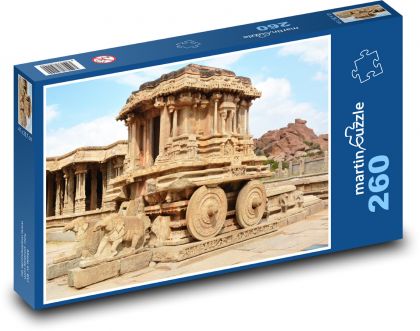 Hampi - Indie - Puzzle 260 elementów, rozmiar 41x28,7 cm