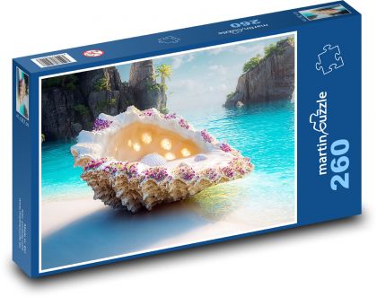 Muszla plażowa - Puzzle 260 elementów, rozmiar 41x28,7 cm