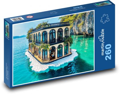 Dom pri vode - Puzzle 260 dielikov, rozmer 41x28,7 cm
