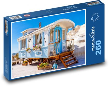 Domek letniskowy w stylu prowansalskim - Puzzle 260 elementów, rozmiar 41x28,7 cm