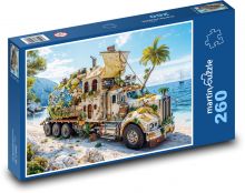 Kamión - dekorácie Puzzle 260 dielikov - 41 x 28,7 cm 