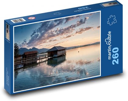Kochelsee - zachód słońca - Puzzle 260 elementów, rozmiar 41x28,7 cm