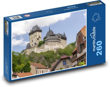 Česká republika - Karlštejn - Puzzle 260 dílků, rozměr 41x28,7 cm