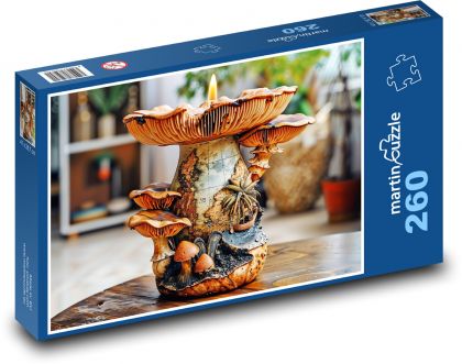 Sponge - candle - Puzzle 260 pieces, size 41x28.7 cm 