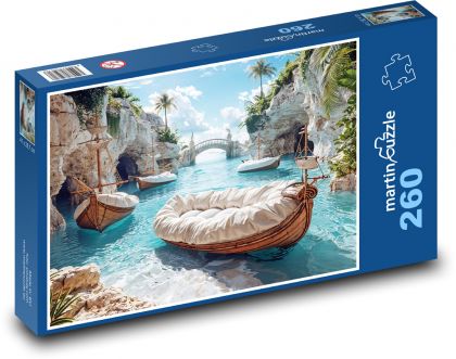 Gauč na lodi - puzzle 260 dílků