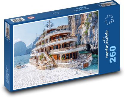 House on a boat - Puzzle 260 pieces, size 41x28.7 cm 