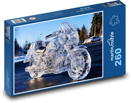 Motocykl - led - puzzle 260 dílků