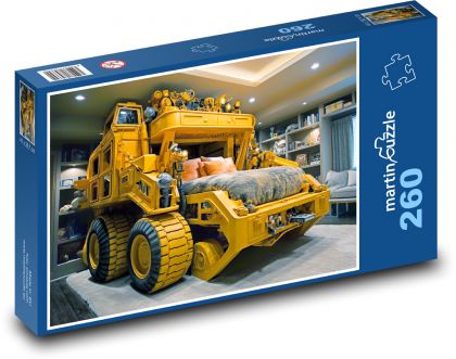 Postel - nákladní auto - puzzle 260 dílků