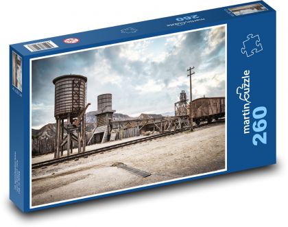 Divoký západ - železnice - puzzle 260 dílků