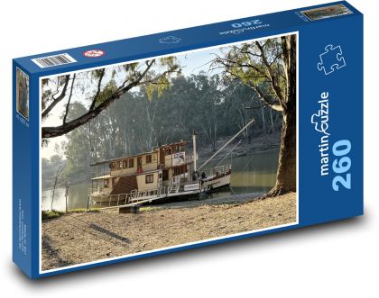 Parník na rieke - Puzzle 260 dielikov, rozmer 41x28,7 cm