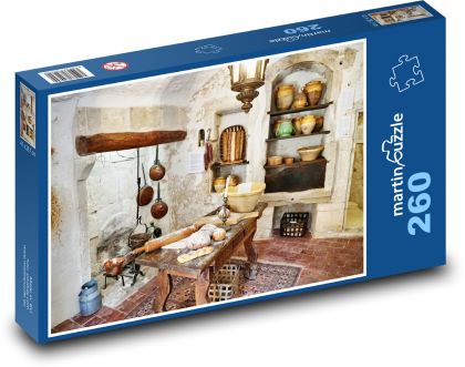 Historická kuchyňa - Puzzle 260 dielikov, rozmer 41x28,7 cm