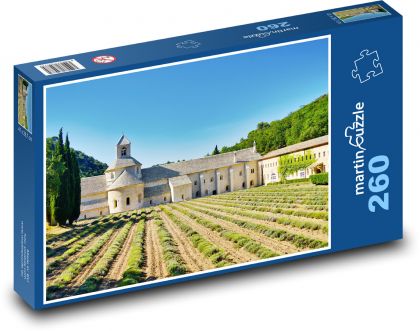 Francja - Prowansja, klasztor - Puzzle 260 elementów, rozmiar 41x28,7 cm