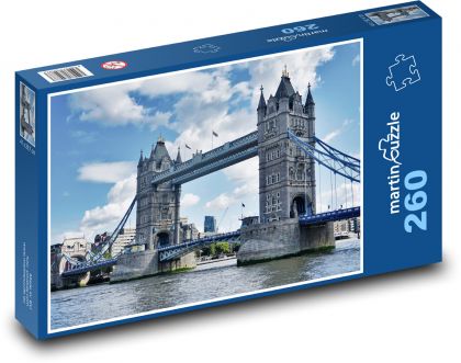 Tower Bridge - Puzzle 260 elementów, rozmiar 41x28,7 cm