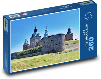 Zamek średniowieczny - Puzzle 260 elementów, rozmiar 41x28,7 cm