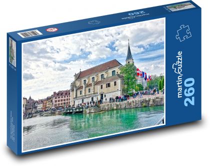 Katedrála - Annecy ve Francii - puzzle 260 dílků