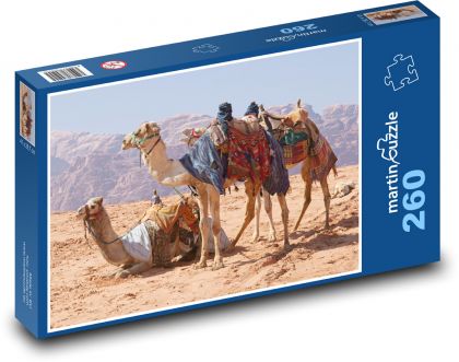 Desert - Camels - Puzzle 260 pieces, size 41x28.7 cm 