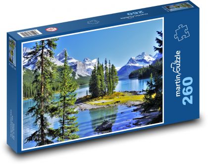 Jazero - stromy - Puzzle 260 dielikov, rozmer 41x28,7 cm