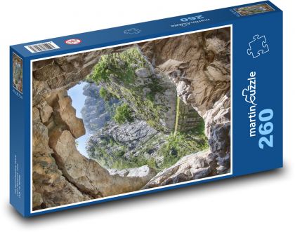 Hory - turistika, jeskyně - puzzle 260 dílků
