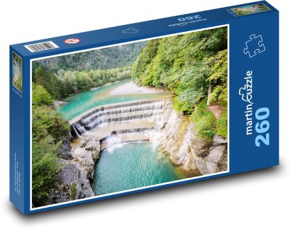 Lechfall - vodopád - puzzle 260 dílků