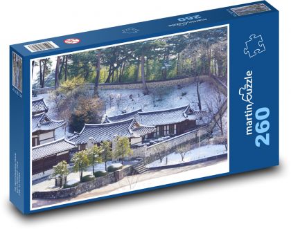 Kórejské domy - Puzzle 260 dielikov, rozmer 41x28,7 cm