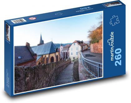 Streets - historic houses - Puzzle 260 pieces, size 41x28.7 cm 