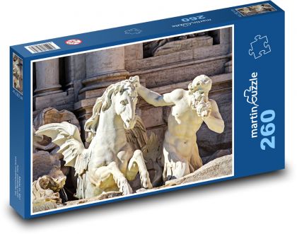 Socha - Fontána di Trevi, Řím - puzzle 260 dílků