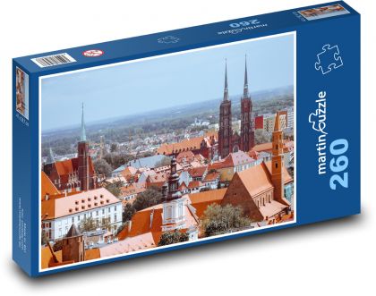 Wrocław - Polska - Puzzle 260 elementów, rozmiar 41x28,7 cm