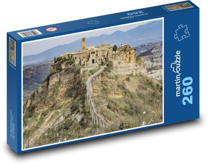 Civita di Bagnoregio - Włochy - Puzzle 260 elementów, rozmiar 41x28,7 cm