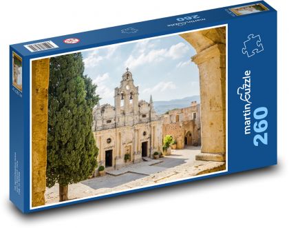 Kláštor Arkadi - Kláštor, Grécko - Puzzle 260 dielikov, rozmer 41x28,7 cm
