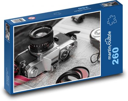 Cestovanie - kamera - Puzzle 260 dielikov, rozmer 41x28,7 cm