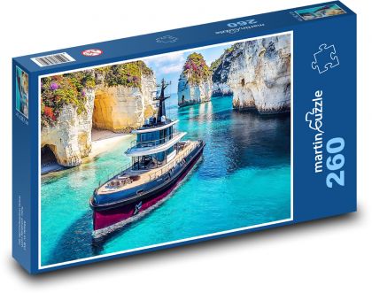 Boat - Yacht - Puzzle 260 pieces, size 41x28.7 cm 