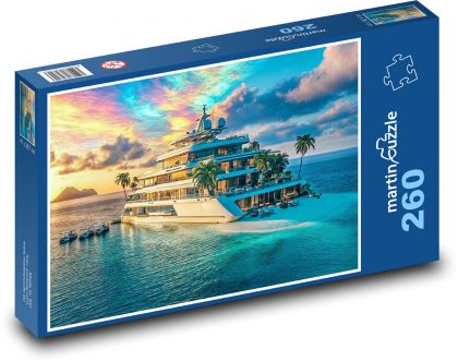 Luxury yacht - Puzzle 260 pieces, size 41x28.7 cm 