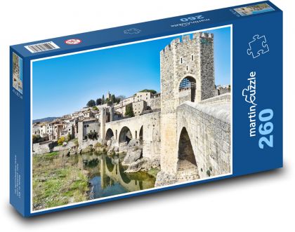 Středověký most - Puzzle 260 dílků, rozměr 41x28,7 cm