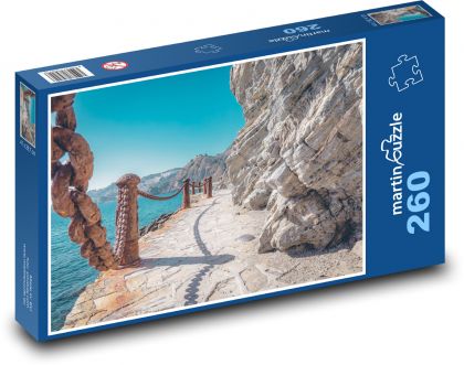 Pobřeží - cesta - puzzle 260 dílků