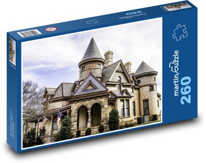 Dom wiktoriański - Puzzle 260 elementów, rozmiar 41x28,7 cm