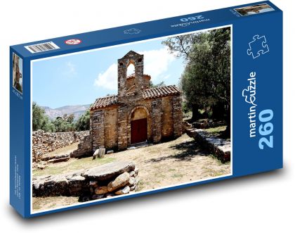 Byzantine Chapel - Church, Greece - Puzzle 260 pieces, size 41x28.7 cm 