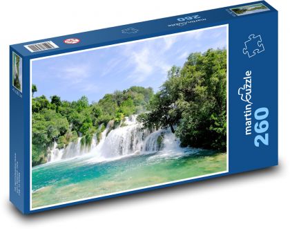 Natur - Wasserfall - Puzzle - 260 Teile