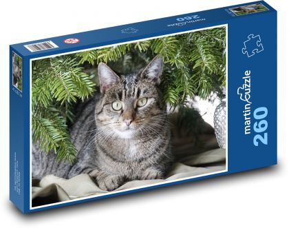 Weihnachten - Katze - Puzzle - 260 Teile