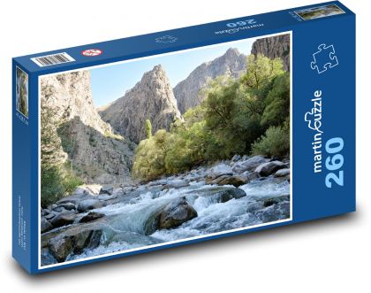 Przyroda - góry - Puzzle 260 elementów, rozmiar 41x28,7 cm
