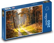 Jeseň - lesná cesta Puzzle 260 dielikov - 41 x 28,7 cm